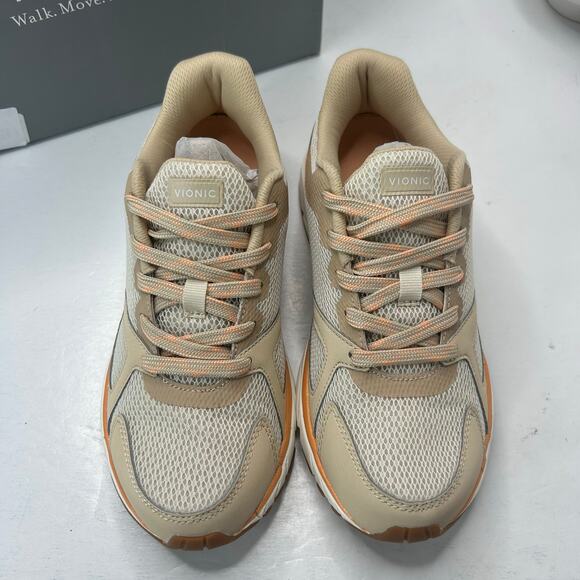 Vionic Tokyo Lightweight Sneakers Mesh Cream/Beige Orthotic Women 6.5 Wide NWB - Picture 7 of 10